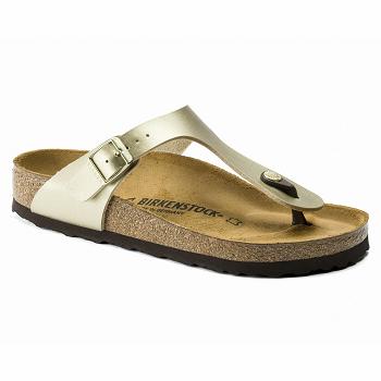 Birkenstock Birko-flor Gizeh Dame Guld | DK 41BEX